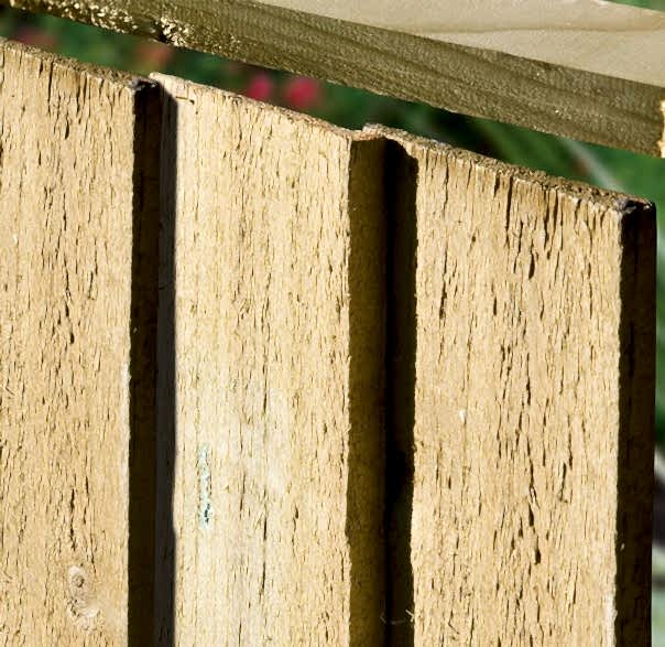 Feather edge fencing boards