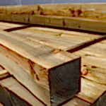 Pressure treated fence posts