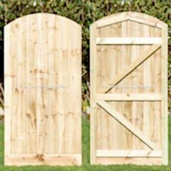 Arch Top Closed Board Gate