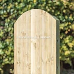 Arch top tongue and groove side gate.