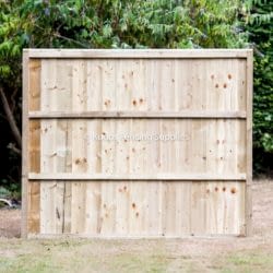 Strong Closed Board Fence Panels Frame View