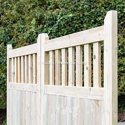Quality wooden gate open top driveway gate