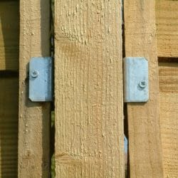 Fence Panel Brackets Installed