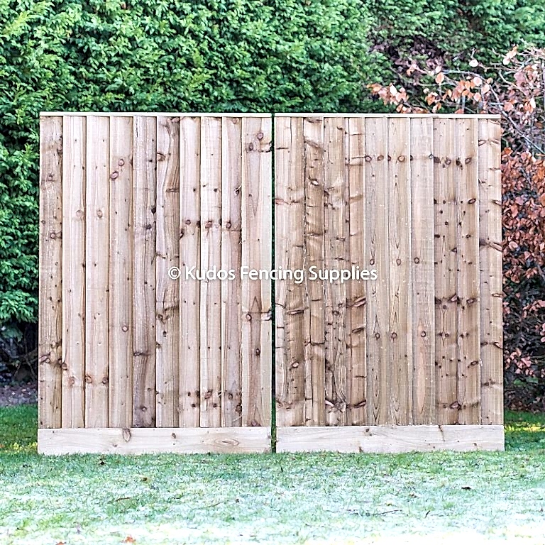 Pair of closed board driveway gates