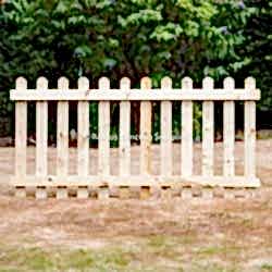 Pointed or Round Top Picket Fence Panels