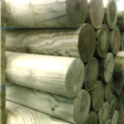 Round pointed strainer post