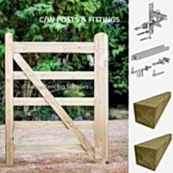 pedestrian wooden field gates