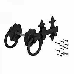 Ornamental ring latch