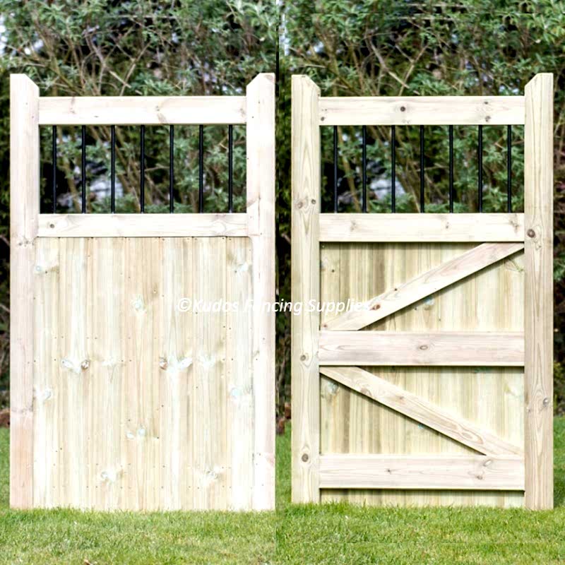 Railing Top Side Gate Railing top wooden side gate