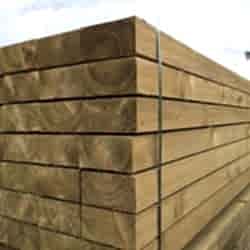 treated garden sleepers