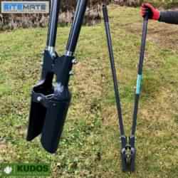 Post hole digger with fiberglass handles