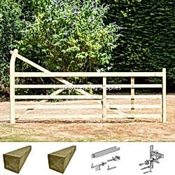 Turned heel 5 bar gate kit