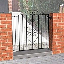 single garden metal gates
