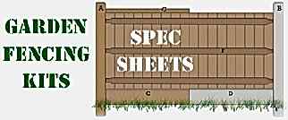 Garden Fencing Spec Sheets