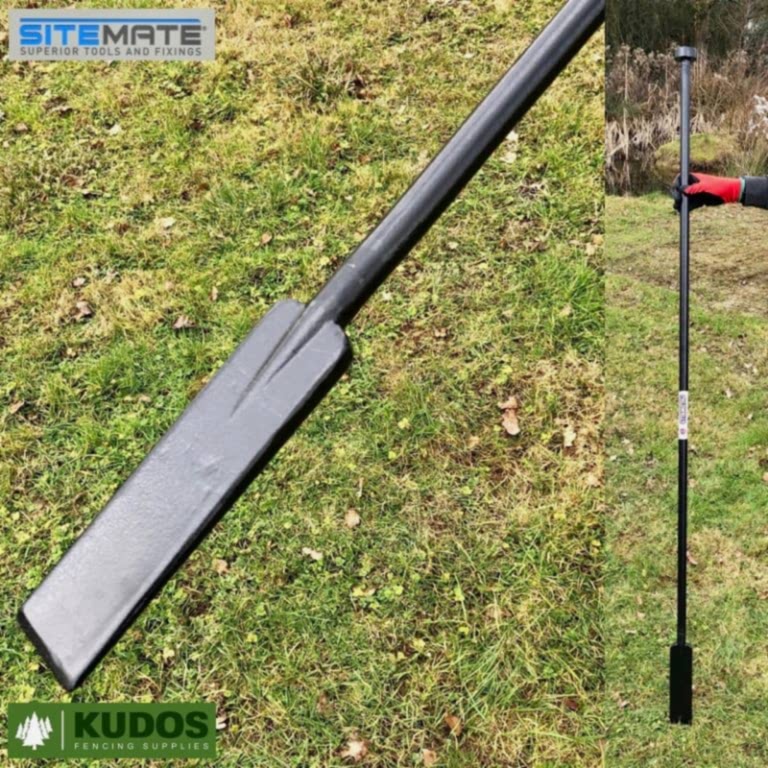 Solid Steel Post Hole Digging Bar