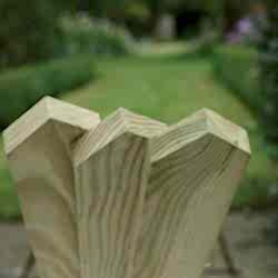 Pointed top picket pales 75mm wide