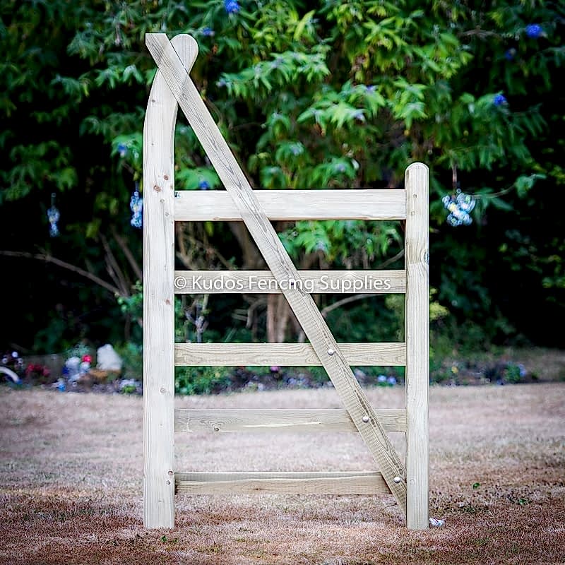 Curved Heel 5 Bar Gate Pedestrian Quality 5 bar gates