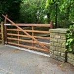 Iroko 5 Bar Hardwood Gates