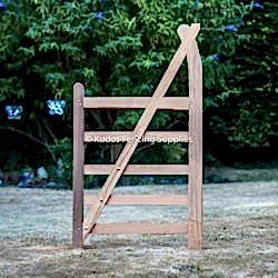 Iroko Turned Heel Hardwood 5 Bar Gate