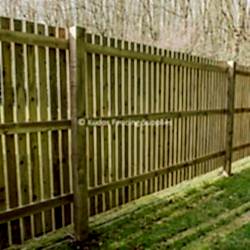 Timber palisade fence from Kudos Fencing Supplies.