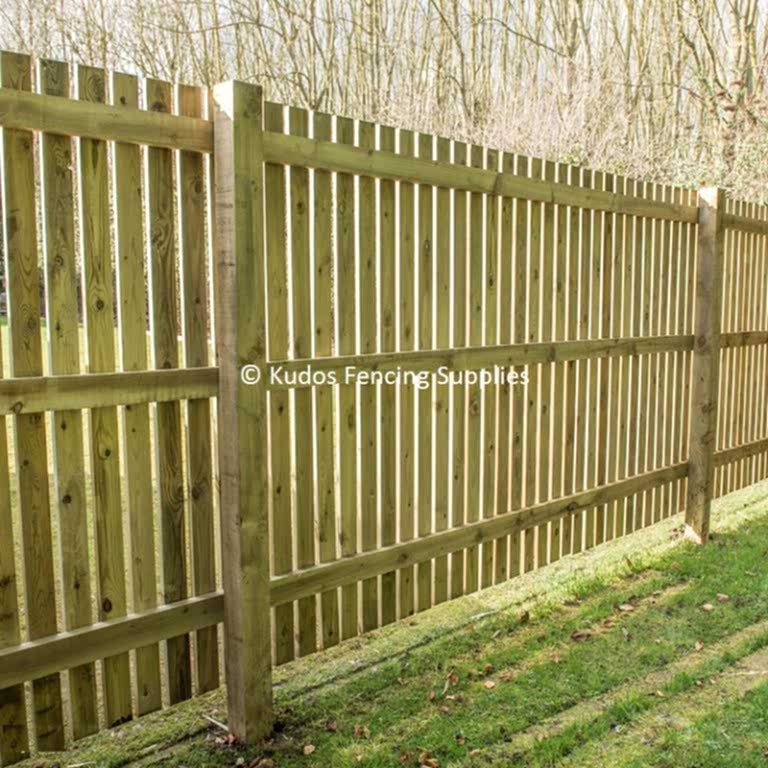 Timber palisade fence from Kudos Fencing Supplies.