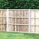 Fence panel kits with concrete or timber posts.