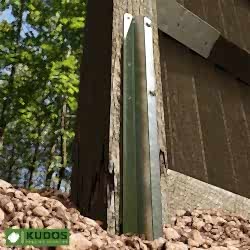 Galvanised steel post repair spur