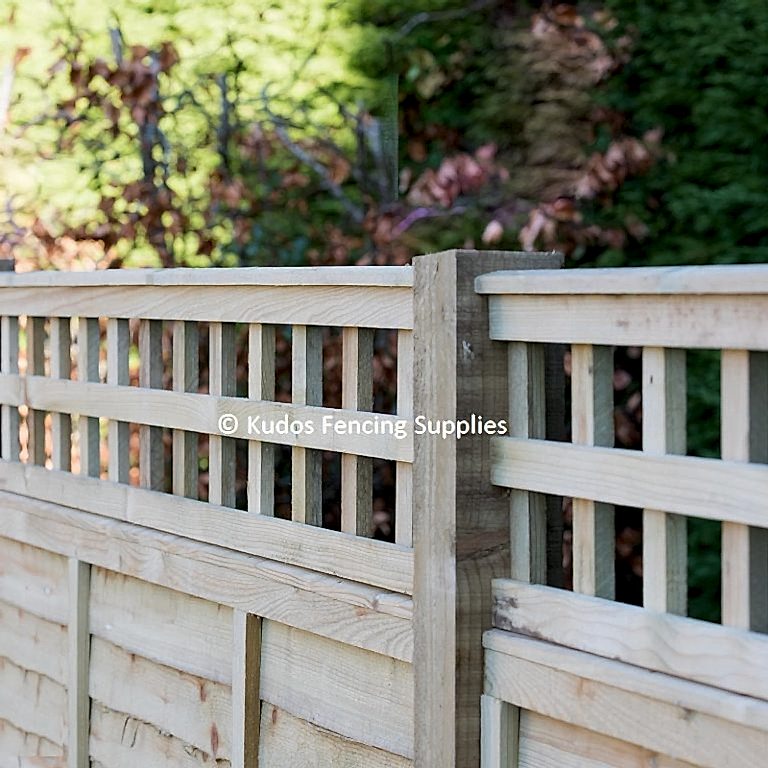 Premium trellis top fence panels