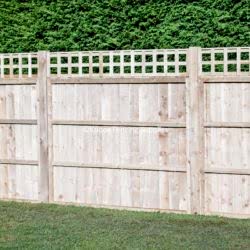 trellis top feather edge panel