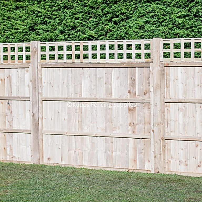 trellis top feather edge panel