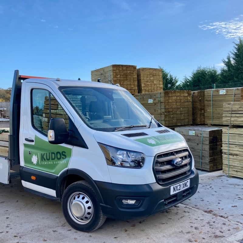 New Van in Yard Kudos Fencing Supplies Swindon