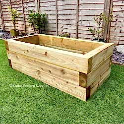 Raised wooden beds for Garden