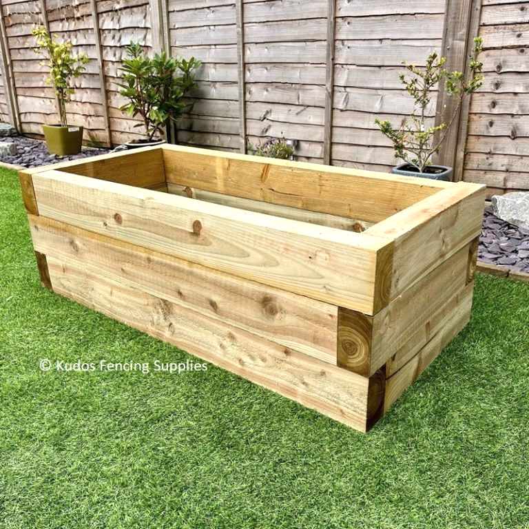 Raised wooden beds for Garden