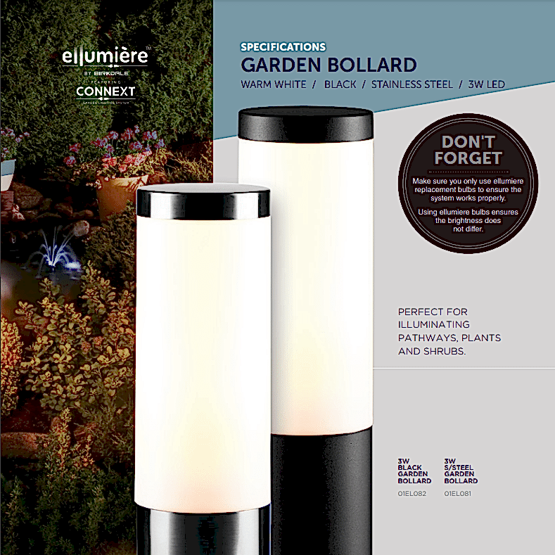 garden bollard light