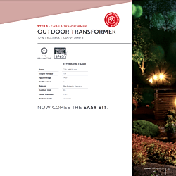 Garden light transformer and plug spec