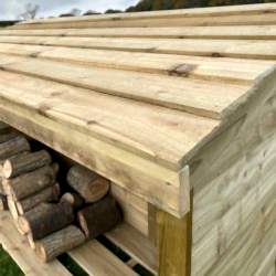 quality wooden log stores