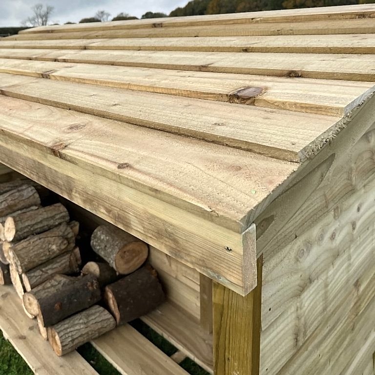 quality wooden log stores