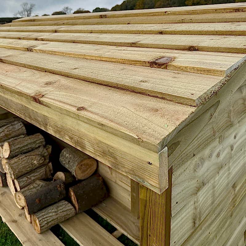 quality wooden log stores