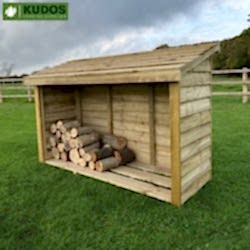 large garden log store