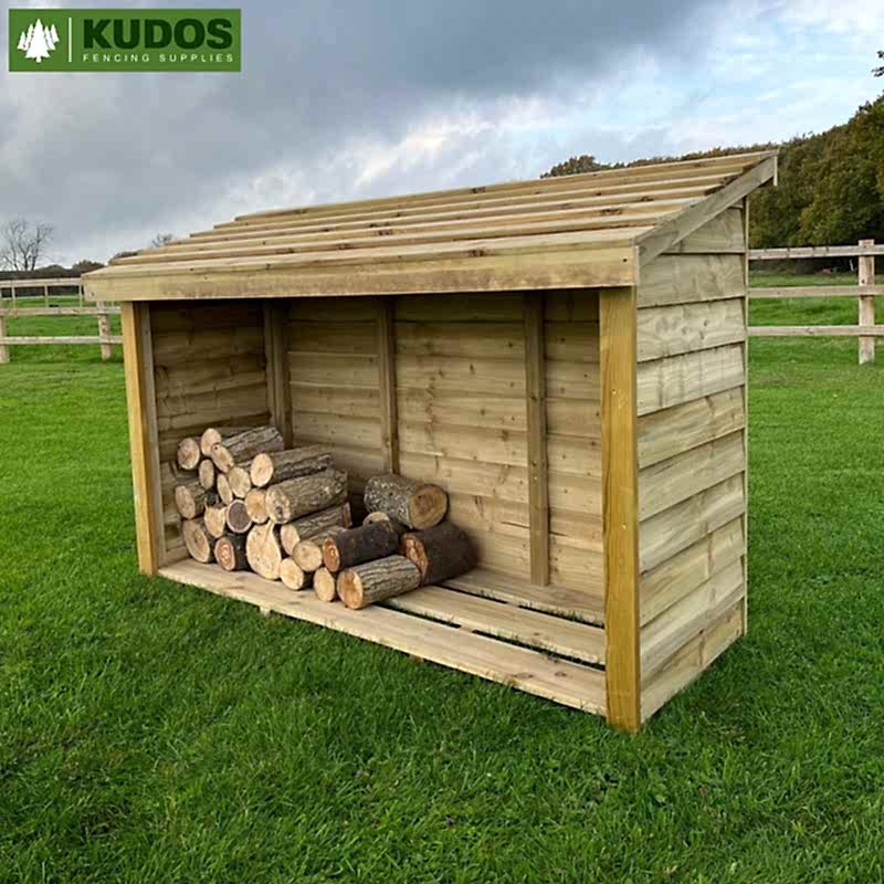 large garden log store