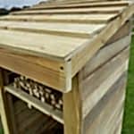 Space Saver Wooden Log Store