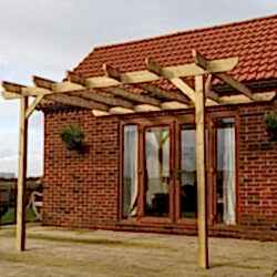 Wall mounted garden pergola