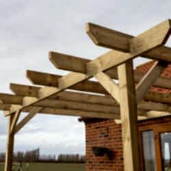 Wooden pergola kit