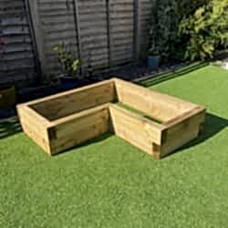 Corner Raised Flower Bed