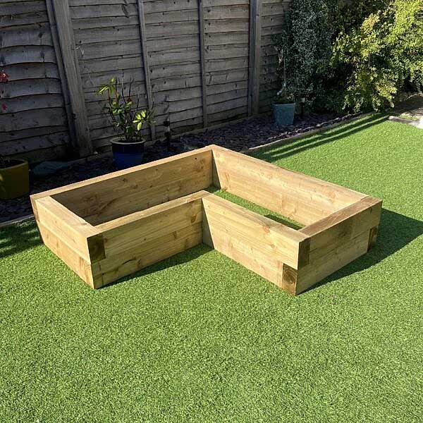 Corner Raised Flower Bed