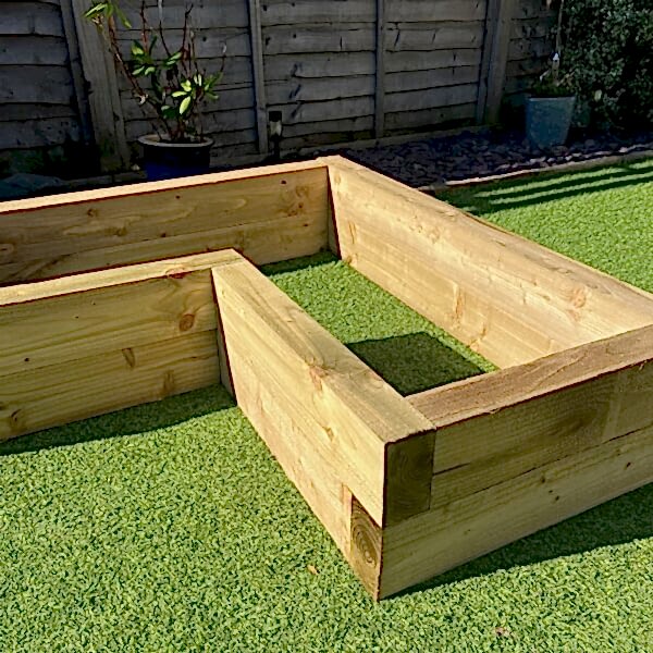 flower bed for garden corners
