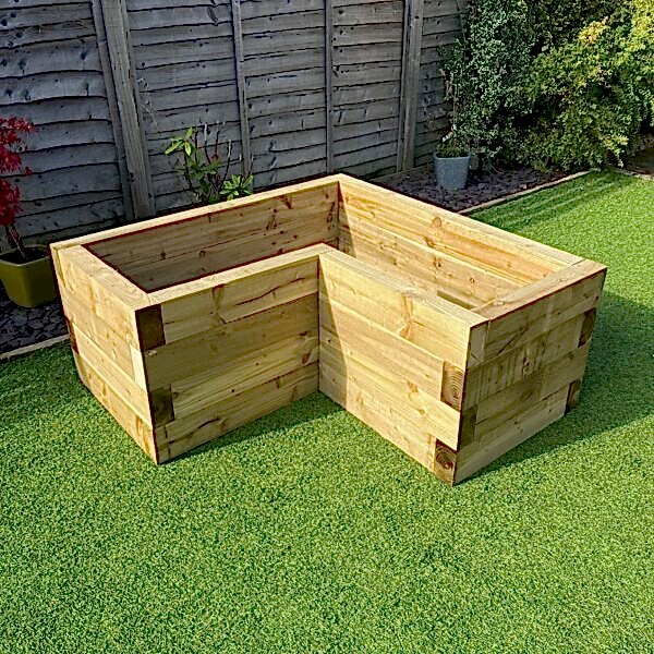 4 Layer Corner Raised Flower Bed