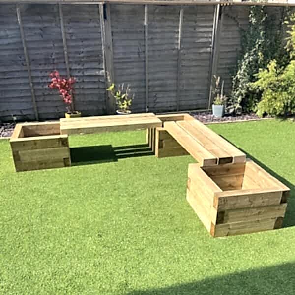 Raised Bed Corner Seat